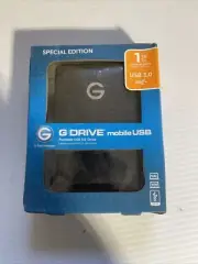 G-TECHNOLOGY 1TB G-DRIVE MOBILE USB PORTABLE HARD DRIVE Mac Apple HDD External