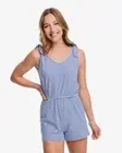 Southern Tide Women’s Size Medium Tillie Stripe Sunfarer Tie Shoulder Romper