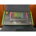 RAZER 雷蛇 BLACKWIDOW V4 75% 黑寡婦V4 熱插拔機械鍵盤 - 橘軸 英文