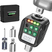 LLAVETOR Digital Torque Wrench Adapter Set 1/2" Drive,Electric Wrenches,Snap on Digital Inch Pound Torque Wrench,1/4",3/8" Torque Adapter for Car,Motorcycle & Automotive (5-99.5 Ft-lb/6.75-135 Nm)