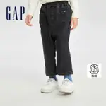 GAP 女幼童裝 喇叭牛仔褲-黑灰色(789004)