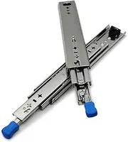 Drawer Slides Heavy-duty Drawer Pull-outs,Replace Drawer Track Hardware,Telescopic Slides,Full-extension Slides,Ball Guide,3-part,Fully Extended Slide Rail with Locking Function,Mounted on the Side