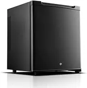 30L Mini Fridge for Bedrooms Under Counter Freestanding Fridge with Cooling and Heat Drinks & Beer Larder Refrigerator Adjustable Thermostat Lockable for Bedroom and Small Office Space (Color : Black