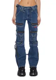 [Tripp NYC] Zip to Zip Pants - Blue Denim