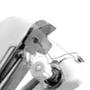 White Handheld Sewing Machine Portable Mini Manual Sewing Tool Hand Stitcher
