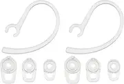 EMSea 2 Sets Ear Tips & Ear Hooks Set Compatible with Plantronics Wireless Bluetooth Earphone S M L 3 Sizes Repalcement Earbuds Earplugs & Ear Loop Transparent
