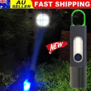 USB Rechargeable Flashlight High Lumens Zoomable LED Flashlight Hook CR