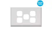 HPM Excel 5 Gang Light Switch White Cover | XL770/5PLWE