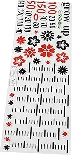ERINGOGO Cartoon Bird Growth Chart Wall Stickers Self Adhesive Height Measurement Decals with Heart Patterns for Rooms and Nursery Decor Easy to Apply Charming Animal Design