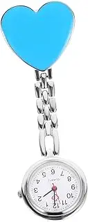 [OATIPHO] Medical Watch Heart Watch Hand Second Chains Chest Watch for Nurses Women Watches Fob Watch Nurses Watch Pocket Watch Nurse Watch Luminous Watch Nurse Accessories Sky-blue