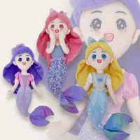 在飛比找蝦皮購物優惠-[玩偶小小玩具］美人魚娃娃 美人魚公主👸 美人魚填充玩具