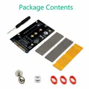 Upgrade Version M.2 NGFF key M SSD to SFF-8639 U.2 Adapter With Heatsink