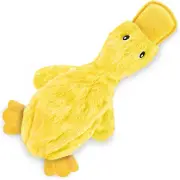 Plush Crinkle Dog Toy - No-Stuffing Duck with Soft Squeaker - Fun & Mess-Free Ch
