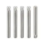 3x30mm 304 Stainless Steel Dowel Pins, 5Pcs Knurled Head Flat End Dowel Pin
