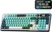 RK ROYAL KLUDGE S98 Mechanical Keyboard w/Smart Display & Knob, Top Mount 96% Wireless Mechanical Keyboard BT/2.4G/USB-C, Hot Swappable, Software Support, Massive Battery, 98 Keys