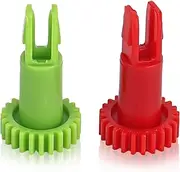 2 Pieces Side Brush Motor Snap Gear for ECOVACS DEEBOT OZMO 950/920/N5/N8 T5/T9/T8 Robot Vacuum Cleaner Accessories, 1 Red Gear, 1 Green Gear