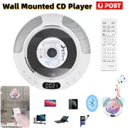 CD Player Wall Mounted Car USB FM Radio Bluetooth HiFi Speaker Remote Control AU
