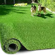 PENFHF Artificial Turf Grass 3 FT × 5 FT, Realistic Fake Grass Rug with Drainage, 0.8" Height Outdoor Indoor Synthetic Grass Carpet Mat for Dogs, Balcony, Patio, Backyard, Customized