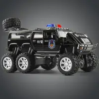 在飛比找ETMall東森購物網優惠-大號仿真合金越野兒童警察車玩具