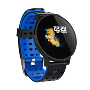 T3 1.3' Color Screen Dynamic UI HR Blood Pressure Oxygen Multi-sport Weather Display Smart Watch BLUE COLOR