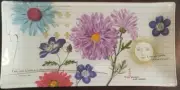 Fringe Studio Printemps Fleurs FRIEND Rectangular Glass Trinket Tray 8" x 4"