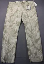 DOCKERS Mens Jungle Floral Slim Tapered The Clean Khaki Chino Pants NWT 30 x 32