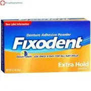 Fixodent Denture Adhesive Powder Extra Hold 2.7 oz