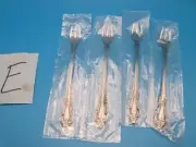 4 NEW SEAFOOD FORK RAPHAEL ONEIDA DISTINCTION DELUXE HH STAINLESS STEEL FLATWARE