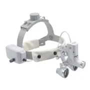 Dental Binocular Loupes Headband Medical Surgical Magnifier 3.5X LED Head light