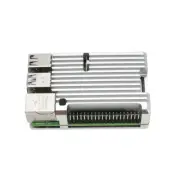 Aluminum Alloy Protective Case CNC Metal Enclosure Silver Fit For Raspberry Pi 4
