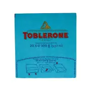 Toblerone Milk Chocolate Salted Caramel Almondst 3.52 Oz -20 Count