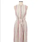 Splendid NWT small stripe linen cotton blend dress