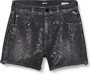 [Replay] Nellie Girls' Skinny Fit Jeans Shorts with Power Stretch