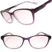 Modern Mens Womens Purple 1.75 Reading Glasses Reader