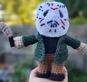 Jason Voorhees Handmade Amigurumi CROCHET Doll Friday the 13th