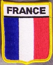 Embroidered International Patch National Flag of France NEW bunting
