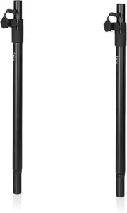 Gator Two Pack of Standard Subwoofer Speaker Pole Mounts with Adjustable Height