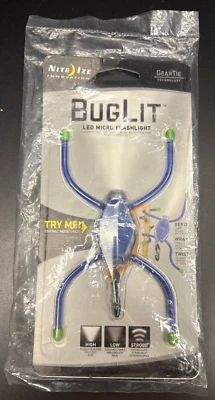 NITE IZE Bug Lit LED Micro Flashlight Bend it! Twist it! Wrap it!