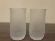 Set of 2 Remy Martin Champagne Cognac Brandy Frosted Glasses France