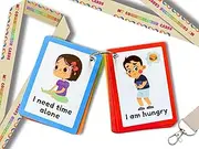 Communication Cards for Non Verbal Children and Adults, Autism Special Needs Visual Aid Communication Speech Delay Flash Cards