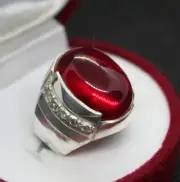 Natural Red Ruby Ring Rare Pota Big Yakoot Stone Ring Original Ruby Stone Ring