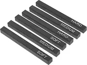 TEHAUX 6pcs Carbon Sketch Sticks Soft-medium-hard Charcoals Shading Painting Sketching Tools for Artists Beginners