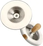 TOGEVAL 2pcs Handle Hand Cymbals Percussion Instrument for Belly Dancing Boys and Girls Toys