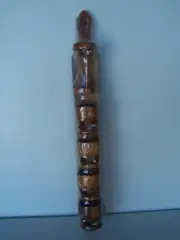 VINTAGE RETRO WOODEN EGG CUPS WITH HOLDER & TIMER - NEW UNUSED