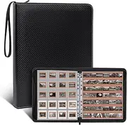ENPOINT Acid Free Film Negative Storage Kit, 3 Ring Binder with 30 Pack 1260 Frames 35mm Negative Sleeves and 30 Pack 600 Pockets 35mm Slide Storage Pages, Coin Collection Supplies, Stamp Album