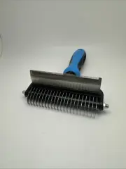 Dog Grooming Brush for Shedding - 2 in 1 Deshedding Tool and Undercoat Rake for