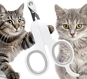 CYXZMYA White Round Head Cat Claw Cutter, Cat Claw Cutter, Cat Nail Scissors, Nail Clippers for Beginners, Great for Beginners, Easy to Comfortable, Simple and Safe