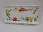 Corelle CHUTNEY Melamine Plastic TIDBIT TRAY Serving 15x6 Fruit Orchard Harvest