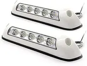 2pc 12v Waterproof Rv Led Porch Awning Lights, Awning Lights for A Caravan Waterproof Wall Lamps Lights Bar for Trucks Motorhome Caravan Camper Boat Trailer Marine,White