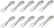 Corn Holders Stainless Steel BBQ Grill Corn on Cob Skewers Picnic Fruit Forks Sticks 10PCS Holders